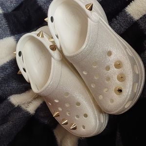 Crocs classic Bea glitter clog platforms